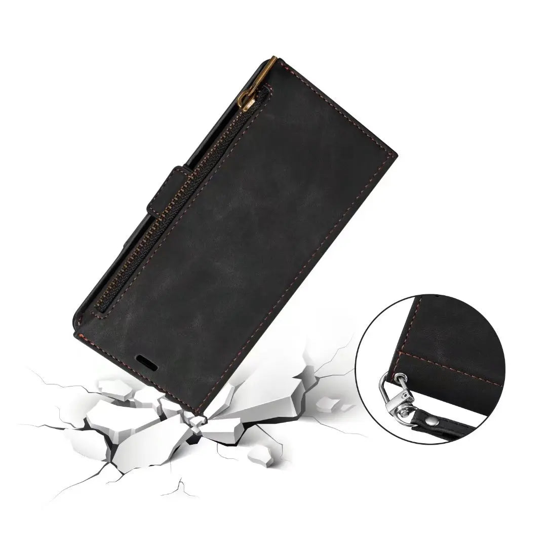 Zipper Flip Leather Wallet Case for iPhone - Premium Mobile Phone Cases from Dressmycell.com - Just $22! Shop now at Dressmycell.com Zipper Flip Leather Wallet Case for iPhone - Premium Mobile Phone Cases from Dressmycell.com - Just $22! Shop now at Dressmycell.com